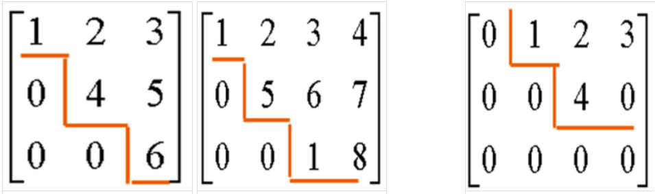 阶梯型矩阵例子